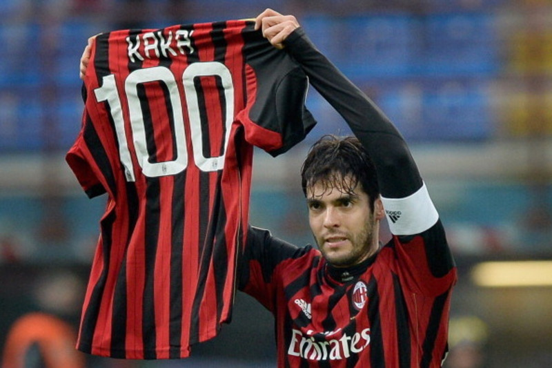 Kaka thời còn khoác áo AC Milan.